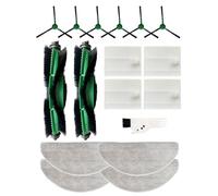 Yivy 17 Pièces Accessoires pour iRobot Roomba 105 Combo/Roomba Combo Essential Y0112/Y011240/Y0110/Y0140/Y014020/Combo 2 Essential: 2 Brosses Principales 6 Brosses Latérales 4 Filtres 4 Chiffons