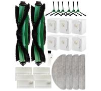 Yivy 23 pièces de rechange pour Irobot Roomba Combo 2 Essential, IRobot Roomba 105 Combo, Auto Empty Dock, Accessoires : 2 brosses principales, 6 brosses latérales, 4 filtres HEPA, 6 sacs d'aspirateur