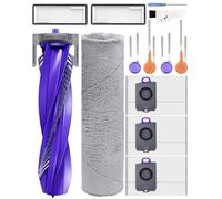 Yivy Flow Accessoires pour Narwal Flow Robots Aspirateurs, 12 Pièces 1 Brosse Principale, 1 Chiffon de Nettoyage, 2 Filtres HEPA, 4 Brosses latérales, 3 Sacs à poussière