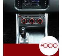 YIWANG Décorations intérieures de voiture en alliage d'aluminium pour Range Rover Sport 2014-2017, Vogue Autobiography 2013-2017 Accessoires (Rouge)