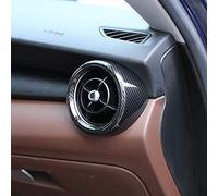 YIWANG Lot de 2 grilles d’aération latérales en fibre de carbone ABS pour Alfa Romeo Stelvio 2017-2020