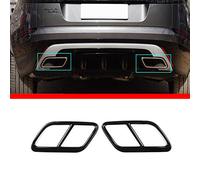 YIWANG Lot de 2 tubes d'échappement noirs en acier inoxydable pour RangeRover Velar 2017-2020