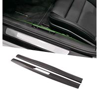 YIWANG - Plaque de seuil de porte en fibre de carbone 100% authentique - Insert de garniture pour 911 718 2016 2017 2018 2019 2020 (Mat)