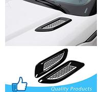 YIWANG - Prises d’air de capot, ABS chromé, pour Discovery Sport, Discovery 4, Freelander 2, RangeRover Evoque, RangeRover Sport