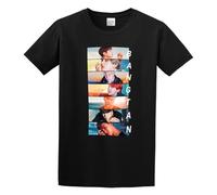 YIWEIXIANG BTS Graphic Cute Chibi Funny Mens Short Sleeve T Shirt Size L