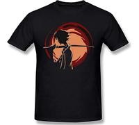 YIWEIXIANG Samurai Champloo Men's Graphic Cotton Short Sleeve T-Shirt Size XL