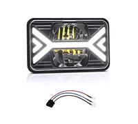 YIWENG 1 pièces 5 pouces voiture phares LED 4x6 pouces phare avec blanc haut/bas faisceau DRL ambre clignotant