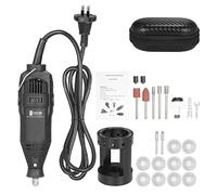 YIWENG Affûteuse de tronçonneuse portable Meuleuse de chaîne portable Scie électrique Affûteuse d'outils de meulage électrique avec tête de meulage + Guide d'angle + Affûteuse d'électrode de tungstène