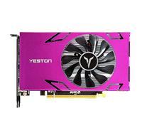 YIWENG Carte Graphique,R7 350-4G 6HD Prise en Charge de la Carte Graphique à 6 écrans Écran divisé 4 Go / GDDR5 / 128 Bits 4500 MHz Fréquence d'horloge mémoire 6 * Ports HD