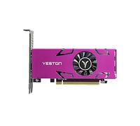 YIWENG Carte Graphique,RX550-4G 4HD GA Carte Graphique à 4 écrans 4 Go/128 Bits/GDDR5 Support de mémoire Écran partagé avec 4 * Ports de Sortie HD