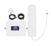 YIWENG Kit amplificateur de signal amplificateur de signal de téléphone amplificateur de signal de téléphone portable répéteur de signal mobile répéteur de signal tri bande avec antenne cylindrique an