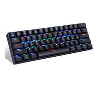 YIWENG OUTMU Commutateurs Rouges,CK61 RGB Clavier de Jeu mécanique OUTMU Commutateurs Rouges Clavier 61 Touches Anti-ghosting avec rétro-éclairage pour Le Jeu Noir