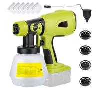 YIWENG Pulvérisateur de Peinture sans Fil de Remplacement pour DEWALT, Batterie RYOBI 20 V Max, pulvérisateur de Peinture électrique portatif avec récipient de 1000 ML pour l'intérieur et l'extérieur