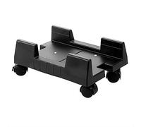 YIWENG Roue Roulant,Support pour Ordinateur de Bureau Mobile Roues roulantes Support de Tour de PC à Largeur réglable (Noir)