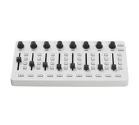 YIWENG Table de Mixage MIDI, Contrôleur MIDI Console Avec 43 Boutons, 8 Boutons Poussoirs, Connexion BT, Batterie/Alimentation Type C, USB Pour la Plupart des Applications