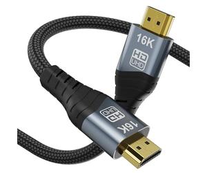 YIWENTEC 16K 10K 8K HDMI 2.2 Cable Real UHD HDR 96Gbps 16K@60Hz 8k @240hz 4K@480Hz Support HDCP 3D HDMI Cable for PS4 SetTop Box HDTVs Projectors (0.5M)