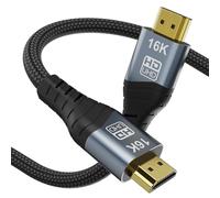 YIWENTEC 16K HDMI 2.2 Cable Real UHD HDR 96Gbps 16K@60Hz 8k @240hz 4K@480Hz Support HDCP 3D HDMI Cable for PS4 SetTop Box HDTVs Projectors (0.5M)