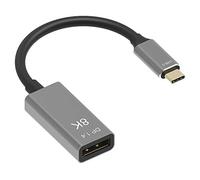YIWENTEC Câble USB C vers DisplayPort 1.4 8K 8K à 60Hz 4K à 144Hz Adaptateur Thunderbolt 3 vers DisplayPort 25 cm