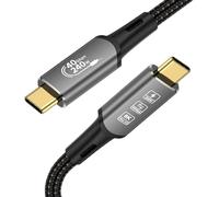 YIWENTEC USB4 8K Cable male male Thunderbolt 4 Compatible USB 4 Type-c Cable Ultra HD 8K@60Hz 240W Charging 40Gbps Data Compatible with External SSD eGPU (2M)