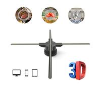 YIWEOG F52 Projecteur d'hologramme 3D Ventilateur d'affichage publicitaire Lecteur Mural 3D Œil Nu 2K HD LED Ventilateur Photo vidéo avec 624pcs Perles Lumineuses LED Panneau de contrôle à Distance