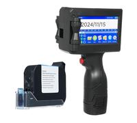 YIWEOG Imprimante à Jet d'encre Portable Imprimante à Jet d'encre Haute définition avec écran Tactile LED de 4,3 Pouces Cartouche d'encre à séchage Rapide pour étiquette/Date de