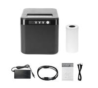 YIWEOG Imprimante de reçus 80 mm ESC/POS Imprimante Thermique de Bureau Impression directe Connexion USB + LAN Haute efficacité avec Coupe-Papier Automatique Grand bac à Papier pour expédition