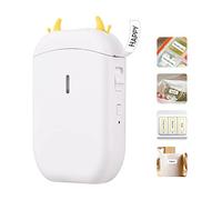 YIWEOG Machine de création d'étiquettes Mini imprimante d'étiquettes Thermique de Poche Tout en Un BT Connect 203DPI Prince Tag DIY Date Journal Étude Autocollant Machine d'étiquetage Compatible avec