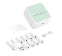 YIWEOG Mini imprimante de Poche Portable Thermique pour Impression de Photos instantanées, Machine à étiquettes, Connexion sans Fil BT, Compatible avec Les Applications Android/iOS, Prise en Charge