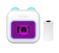 YIWEOG Mini imprimante Photo Thermique instantanée de Poche avec lumière LED 7 Couleurs et Connexion sans Fil BT Compatible avec Les Applications Android ou iOS, Prise en Charge des étiquettes de