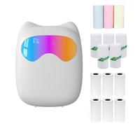 YIWEOG Mini imprimante Thermique de Poche instantanée pour étiqueteuse BT, Connexion sans Fil, Compatible avec Les Applications Android ou iOS, Prise en Charge des étiquettes de reçus, mémo,