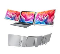 YIWEOG Rallonge d'écran pour Ordinateur Portable 14" 1200P FHD Triple Moniteur Portable pour Ordinateur Portable Rallonge de Moniteur Pliable avec béquille Flexible Sac de Transport
