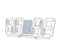 YIWEOG Réveil Réveil numérique 3D LED Horloge murale numérique Heure Date Température Affichage Luminosité Réglable