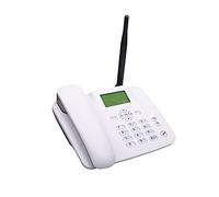 YIWEOG Téléphone Fixe sans Fil 4G Support de Bureau GSM 850/900/1800/1900MHz Carte SIM Antenne Radio-Réveil Fonction SMS pour Maison Centre d'appels
