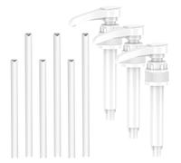 YIWONFU Distributeur de Pompe compatible pour Best Body Nutrition, 3 pièces Pompe Doseuse Réutilisable Découpable Pompe à Sirop avec 3 Tuyaux Longs et 3 Tuyaux Courts pour Bouteilles de 500 ml/1000 ml