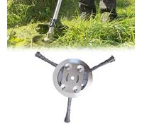 YIWOYI Tête de débroussailleuse en fil d'acier de 15,2 cm - Tête de rechange universelle en fil d'acier - Outil de retrait de lame pour tondeuse à gazon, désherbeur de mauvaises herbes (3 lames, 1