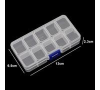 YIWU NING CHENG BTE DE Rangement en Plastique 13X6,5X2,3CM 1PC/Sac
