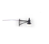 YIXANNX 1:87 Lampes à col de Cygne à Montage Mural modélisme Faisant la Lampe de Disposition Train Chemin Fer Microlandschaft lumière pour la décoration bâtiment, Lumière Noire/Blanche