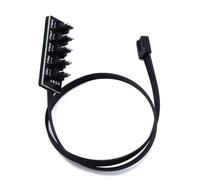 YIXANNX 1 à 5 4 Broches PWM câble équipement Professionnel pièces de contrôle Ventilateur de Refroidissement moyeu Adaptateur séparateur Ordinateur raccord