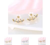 YIXANNX 1 paire femmes oreille goujon fête mariage boucles d'oreilles exquis Unique dames bijoux décoratif mère petite amie cadeau, Or