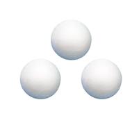 YIXANNX 100 pièces Boules en polystyrène Fournitures de Mariage Boule Ronde de Taille différente modélisation polystyrène Enfants Cadeau fête noël, 2cm