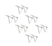 YIXANNX 12x Ne Laissez Pas Votre Nappe s'envoler avec Ces Clips en Acier Inoxydable Plus Besoin de Redresser Les Pinces de Nappe