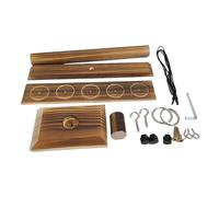 YIXANNX 19x Facile à Assembler Jeu de Lancer d'anneaux Fait à la Main en Bois Amusant Comment Jouer au Jeu de Crochet et d'anneau pour Adultes Amusant d'échelle