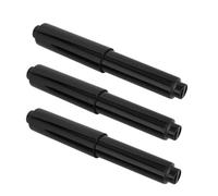 YIXANNX 3 pièces porte-rouleau de toilette extensible noir léger insérer broche universelle facile à installer remplacement maison hôtel centre commercial