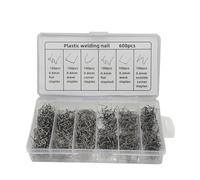 YIXANNX 3000/1200/600 pièces professionnel soudage clou antirouille Automobile pare-chocs accessoires agrafeuse soudeuse Standard pare-chocs outil de réparation, Emballé dans une boîte/600 pièces