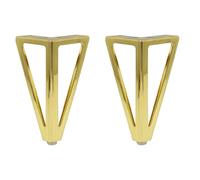 YIXANNX 4 pièces/Ensemble Pieds d'armoire antirouille Ligne Lisse et réduire Le Bruit Pieds en métal pour Meubles de Meubles de Table, Or