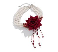 YIXANNX Accessoires de vampire élégants et polyvalents Bijoux pour femmes Célébrations de festival Collier vampire Bijoux faciles à porter Collier sang Résistant à l'oxydation, K 6644K2, deux