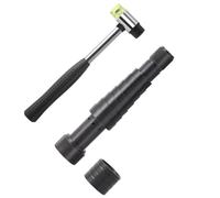 YIXANNX Agrandisseur d'alliances de Mariage, agrandissez et redimensionnez Facilement Les Anneaux, l'acier au Carbone est Robuste et Durable, Noir + Marteau en Caoutchouc