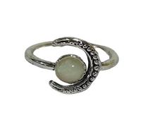 YIXANNX Bague réglable élégance au clair de lune pour femmes, durabilité et classe, alliage ouvert, bague réglable, couleur de