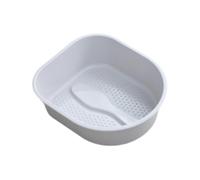 YIXANNX Baignoire de massage des pieds à grande capacité pour un bain de pieds apaisant et un rituel spa à domicile idéal pour les pères et les personnes âgées, Gris, 38.5x33x11.5cm