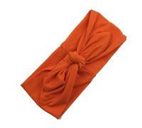 YIXANNX Bandeau solide noeud noeud bandeau large lapin élastique style cheveux accessoires chapeaux pour maquillage salle de sport lavage du visage, Orange